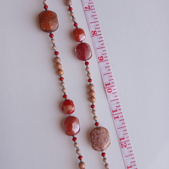 Antics Murrina Glass bead  necklace 22" long - Picture 4 of 17